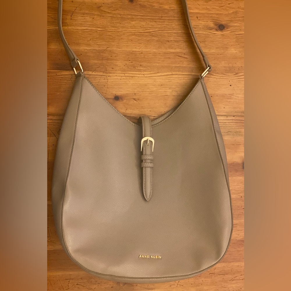 Anne Klein Taupe Hobo Bag